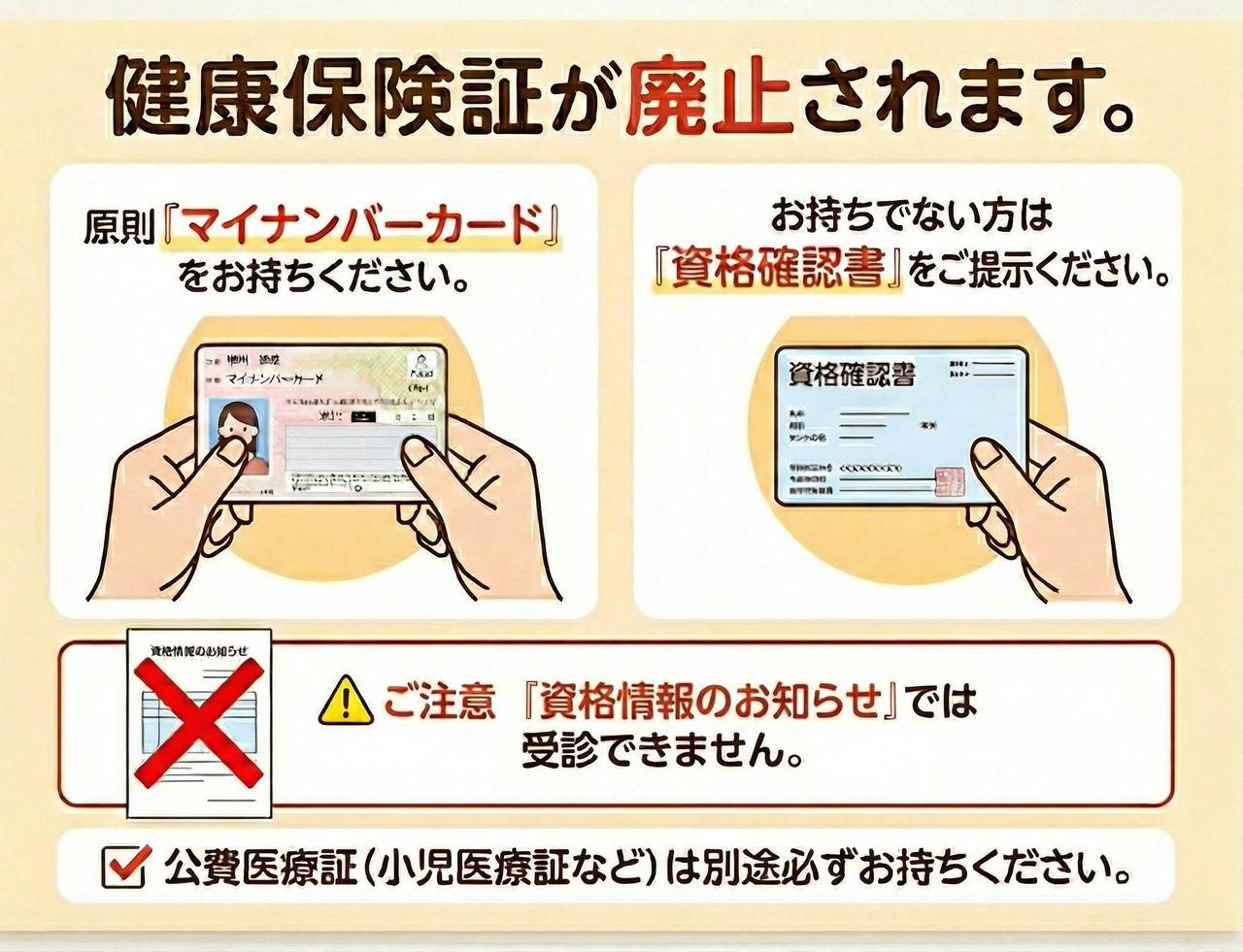 🩺【重要】2025年12月から健康保険証が廃止され、マイナ保険証に変わり
